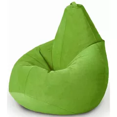 Fotoliu BeanBag BeanBag BM6068, Кресло Груша из велюра Standart, с двойным чехлом, XXL, Салатовый