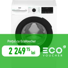 Mașină de spălat frontală Beko BM3WFU410415WB