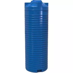 Duș de vară Uniplast 37090 Rezervor apa 1000 L vertical, oval (albastru) cu stut D. 1/2" 77x225 cm