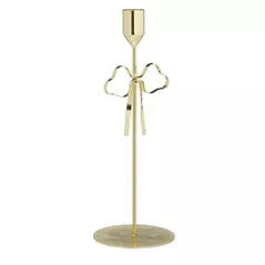 Lumânare H&S 12701 Sfesnic metalic 26cm, auriu