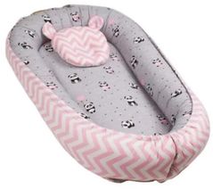 Cocon pentru bebelusi PernaMea Babynest Panda Roz (PM.100927/5)