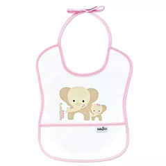 Bavețică BabyJem 030 Baveta cu buzunar Poly Small Bib Roz