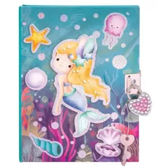 Блокнот As Kids 1027-64164 Agenda mare cu cheita de blocare Sirena