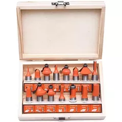 Set de tubulare, bite, duze Harden 613215 Set carote lemn (15buc/set) Pro