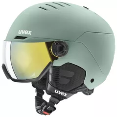 Cască de protecție Uvex Wanted Visor Oxid Green Matt 58-61cm (S5662621107)