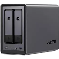 Dispozitiv stocare rețea NAS Ugreen 25369 Network Attached Storage DXP2800 2-Bay (Diskless) EU, Black