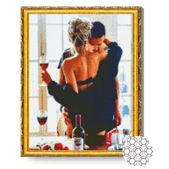 Картина по номерам Art Gallery GA83210 Mozaic cu diamante 40x50cm Intalnirea senzuala