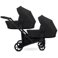 Сărucior pentru copii Kunert Carucior pentru gemeni Brav Duo Black (BD-01)