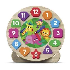 Головоломка Kids Hits KH20/036 Деревянные пазлы Clock Zoo Time