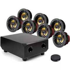 Колонки Hi-Fi LitheAudio 7.1 Wireless In-Ceiling Surround Sound Cinema Kit With WiSA SoundSend (B-PRO-W-71SS)
