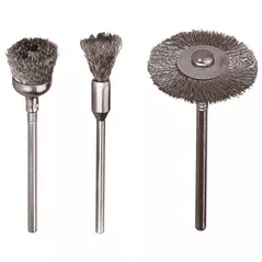 Набор головок, бит, насадок Wolfcraft 2114000 Set de mini-perii din sarma de otel
