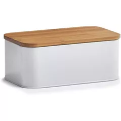 Хлебница Zeller 25370 Cutie paine cu capac din bambus, metal