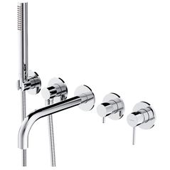 Baterie pentru cadă Omnires Y (Cada incastrata, pipa 22cm) Cromat Y1237-1CR