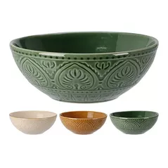 Салатница Promstore 55058 Salatiera din ceramica 15cm Embossed Leaves