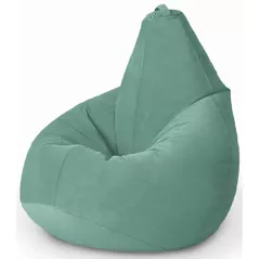 Fotoliu BeanBag BeanBag BM6065, Кресло Груша из велюра Standart, с двойным чехлом, XXL, Ментоловый