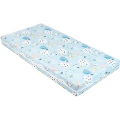 Saltea pentru copii Kikka Boo 41107030061 Saltea pentru patut Siesta Clouds Blue, 120x60x10 cm