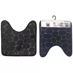 Аксессуар для туалета Tendance 55728 Covoras WC 45x50cm cu memorie, microfibra, negru