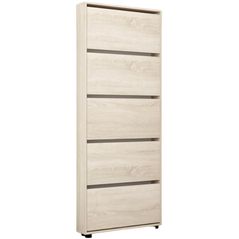 Полка для обуви Mobildor-Lux Leo Slim 80x16x203H cm Sonoma