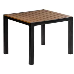 Mobilier pentru grădină Hydro S Masa patrata Madeira, 90x90x74, Tabaco