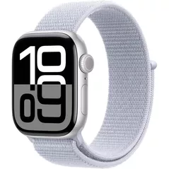 Смарт часы Apple Watch Series 10 GPS 46mm Silver Aluminium Case with Blue Cloud Sport Loop MWWN3
