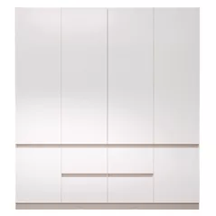 Шкаф Bayro Harmony 2000x2200x550 cu sertare gri piatra