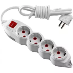 Filtru electric Mono Electric 4p 2m l/p alb buton Orion