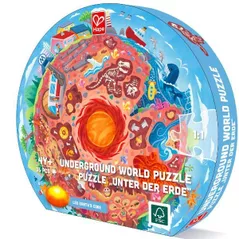 Puzzle Hape E1637 Puzzle rotund Sub pămînt 36 elem.
