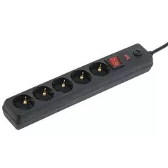 Фильтр электрический IEK 2011031 Prelungitor cu filtru сф-05k 5prize 16a 3m 3x1mm negru