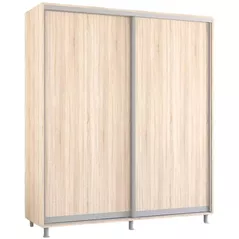 Dulap Mobildor-Lux Aron cu uși glisante (180x60x230H cm) Sonoma