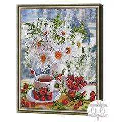 Tablou pe numere Art Gallery QB205779 Mozaic cu diamante patrate 40x50cm Buchetel de la tara