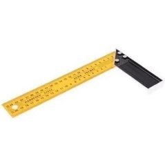 Линейка Gadget tools 61508 угольник столярный 300мм, метал.