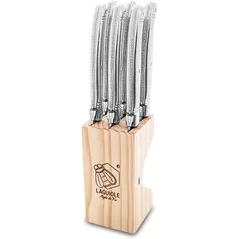 Set cuțite Laguiole Premium Line 6 Steak Knives Stainless Steel set 6 buc cu suport