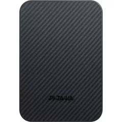 Acumulator extern USB (Powerbank) Pitaka Qi2 Black/Grey 10000MAH (PBQ2501)