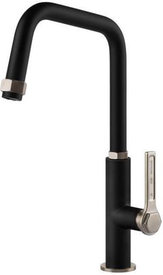 Bateria bucătărie Gessi 60051-599 Officine Fino: Brushed Nickel / Matte Black