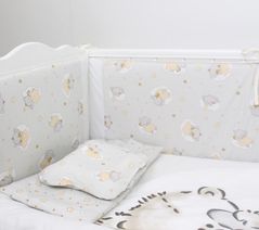 Детское постельное белье PernaMea Set lenjerie 8 piese Teddy love Grey (PM.100262/11)
