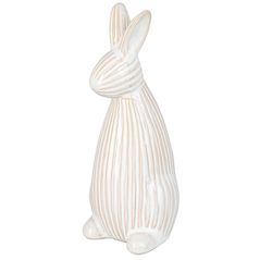 Decor H&S 54793 Statueta Iepure cu relief 18cm, porcelan
