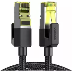 Cablu IT Ugreen 80423, Cat7 Round Ethernet Cable, 10Gbps, 2m, Black