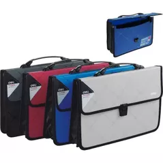 Папка для документов Deli DLE39634 Папка-портфель пластик, Cube А4