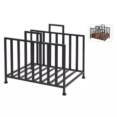 Садовая фигура Holland 48314 Ambiance Корзина для дров металлическая 41x35x31cm