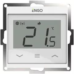 Termostat de cameră ENGO Controls E55-W, 55x55(încastrat în perete), programabil, prin Wi-Fi, white