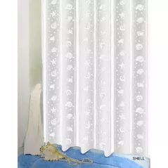 Perdea de duș Bisk 03802 PEVA SEA SHELL alb 180x200