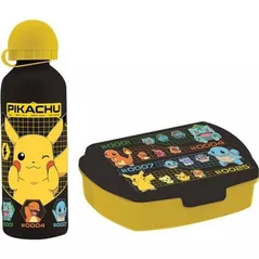Контейнер для хранения пищи KiDS Licensing PK00035 Set Lunch box+ Sticla pentru apa aluminiu Pokemon