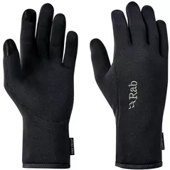 Îmbrăcăminte sport Rab Manusi dame Power Stretch Contact Black L (QAH-56-BL-L)