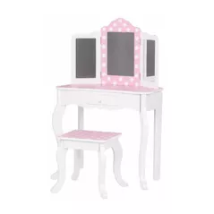 Set de mobilier pentru copii Chipolino DIWH02501321 столик со стульчиком Cpink Dots