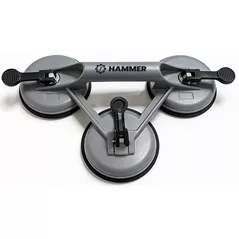 Ventuză cu vacuum Hammer 40976 Ventuza tripla din aluminiu pentru sticla, d.118mm, 120kg