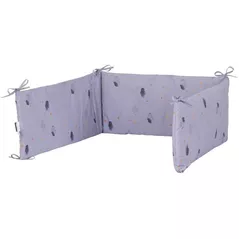 Protecție laterală pentru pătuț Chipolino SPBUMP02506 Бампер 30/180cm grey clouds