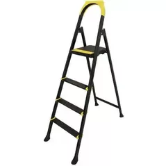 Scară Eurostep 53113 Scară pliabilă, neagră, cu 3 scari late