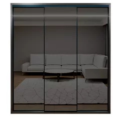 Dulap Bayro Parma Graphite 2000x2250x600 антрацит, купе