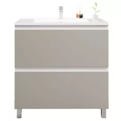Шкаф под умывальник Bayro Wings под столешницу/умывальник Allegro 1000 light grey, напольный