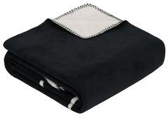 Textile de casă Ibena 3034/800 Jacquard Decke Nanaimo Black/white